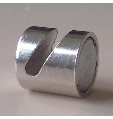 Haftmagnet 269612, Hacken Rund, 16mm &Oslash;, silber, 10500g
