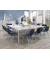 Konferenztisch 291473, 72cm (H), 160x80cm (BxT), 12 Personen, quadratisch, lichtgrau / silber