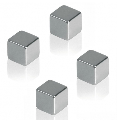 Haftmagnet 269611, W&uuml;rfel, 10x10mm, silber, 3kg