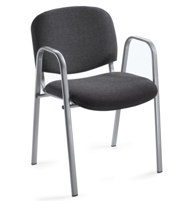 Besucherstuhl ISO mit Armlehnen