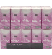 Taschent&uuml;cher 6013001, akito, 4-lagig, 21x21cm