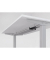 Sitz-Steh-Schreibtisch XMST, elektrisch h&ouml;henverstellbar, 71-120cm (H), 200x100cm (BxT), rechteckig, wei&szlig; / silber
