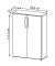 HAMMERBACHER Aktenschrank 4550, V4550GRBM grafit, asteiche 2 Fachböden 80,0 x 34,6 x 114,4 cm