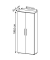 HAMMERBACHER Aktenschrank 4100, V4100GRBM grafit, asteiche 4 Fachböden 80,0 x 34,6 x 188,0 cm