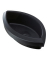 Papierkorbabfalleinsatz 1835-13, 1 Liter, oval, schwarz