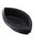 Papierkorbabfalleinsatz 1835-13, 1 Liter, oval, schwarz
