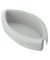Papierkorbabfalleinsatz 1835-11, 1 Liter, oval, lichtgrau
