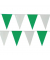 14417 Wimpelkette grün-weiß Flaggen 10m