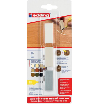 HolzbodenReparaturWachsset weiß 5 Hartwachse zum Ausbessern von Be-