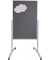 Kombistellwand PRO Mobil, MTF801312, 76x121cm, lackiert, Aluminium