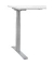 Sitz-Steh-Schreibtisch Basic, elektrisch h&ouml;henverstellbar, 63-127cm (H), 180x80cm (BxT), rechteckig, grau / silber