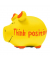 Spardose Schwein (klein) 101880 , "Think positiv"