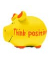 Spardose Schwein (klein) 101880 , "Think positiv"