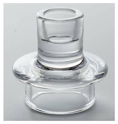 Kerzenhalter 2 in 1 52525 glasklar 6,5x6,5x7cm 