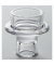 Kerzenhalter 2 in 1 52525 ohne glasklar 6,5x6,5x7cm 