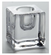 Kerzenhalter 52528 glasklar 4x4x4cm 