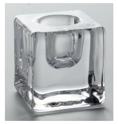Kerzenhalter 52528 glasklar 4x4x4cm 