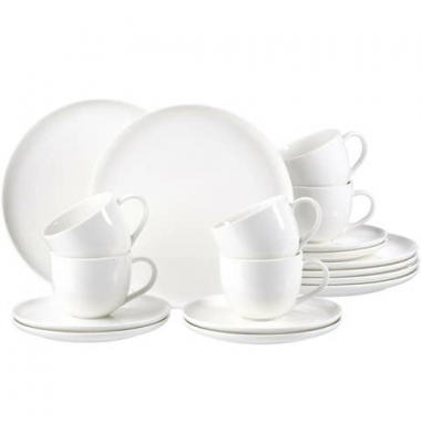 407150 Kaffeeservice 18tlg. weiß