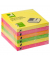 Haftnotizen KF11402, 76x76mm, farbig sortiert (neonpink/neongelb/neongr&uuml;n/neonorange), quadratisch
