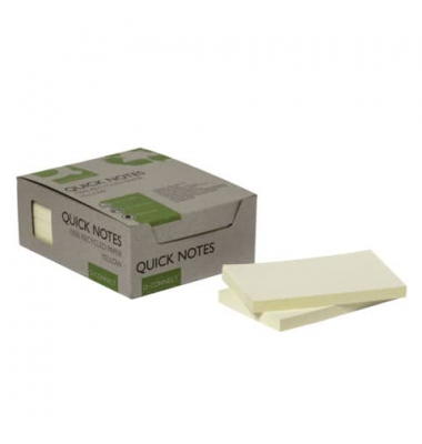 Haftnotizen KF17322, 127x76mm, gelb, rechteckig