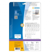 R&uuml;ckenschilder Special 10745, wei&szlig;, schmal/kurz, 38x192mm, selbstklebend, permanent 