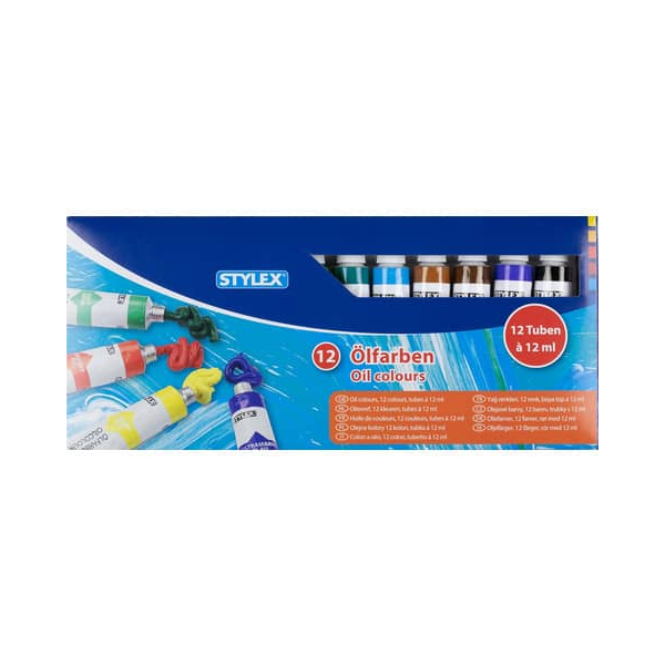 4044186286526 - 28652 Ölfarbe 12ST sortiert 4044186286526 STYLEX 4044186286526 - 28652 Ölfarbe 12ST sortiert 4044186286526 STYLEX