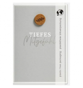 Trauerkarten 7841025-2 Tiefes Mitgef&uuml;hl wei&szlig;/schwarz