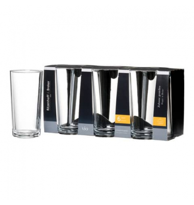811919 Longdrinkglas Vio 6ST 260ml Longdrinkglas