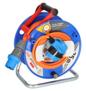 1182470100 Kabeltrommel Camping 2-fach 25m sw./bl