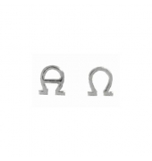 Kerzen-Verzierornament 336056.027 Alpha-Omega silber 15x15mm (BxH) 
