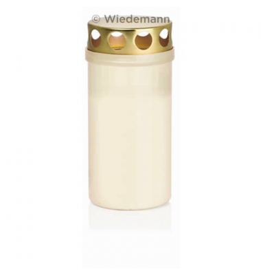 Grablichter 580702.004 ohne wei&szlig; 126x59mm (Hx&Oslash;) ca. 50 Stunden Brenndauer