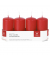 Stumpenkerzen 218156.001 ohne rot 100x50mm (Hx&Oslash;) ca. 23 Stunden Brenndauer