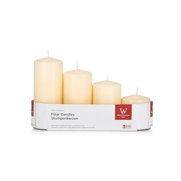 4009406639643 -  218160073 Adventsstumpen-Kerze 4009406639643 HEAD 4 Stück