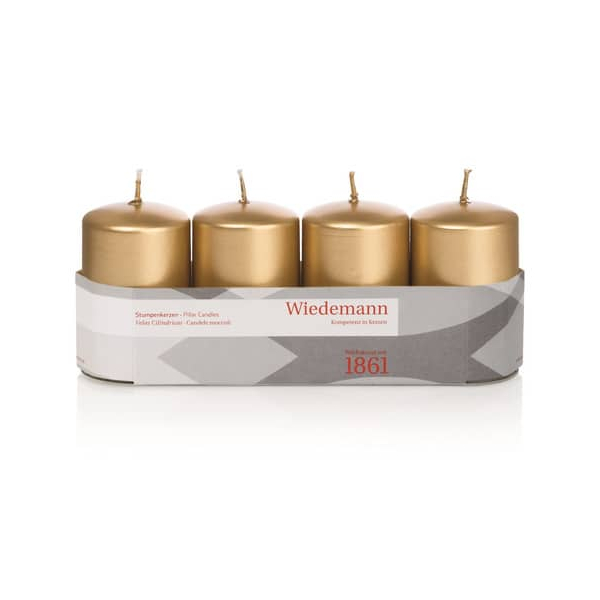 4009406639742 -  218162026 80x50mm Adventsstumpen-Kerze 4009406639742 HEAD 4 Stück