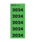 Jahreszahlen 1424-00-55, 2024, grün, 60x25,5mm, selbstklebend