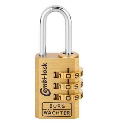 8020M Vorhangschloss Combi Lock 80 messing