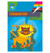 3341 Tonkarton A3 10 Blatt farbig sort. 220g Tonkarton