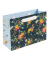 Geschenktasche 46 542 Verano dark, allgemein, Schleifenband, mit Goldprägung, Blumen Gräser, 250mm x 180mm