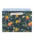 Geschenktasche 46 542 Verano dark, allgemein, Schleifenband, mit Goldprägung, Blumen Gräser, 250mm x 180mm