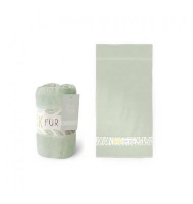379394 Badetuch Blatt grün Badetuch
