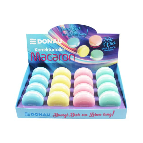 16 Stück PBs Korrekturroller 4620000-99 Macaron, farbig sortiert, 5mm x 6m, Einweg, in Display 9004546529880 PBs