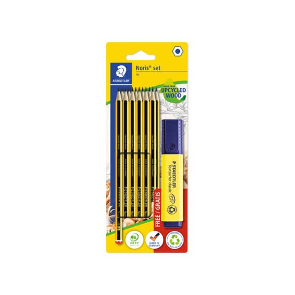 4007817015766 - Schreibgeräteset Noris Big Pack 120 BK12P1 12x schwarz gelb 20mm HB 4007817015766 Staedtler