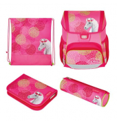 Schultaschenset 50039555, Farbkombinationen, Bloomy Horse, mit Schnallen