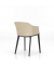 WITA001-00000064 Besucherstuhl m.AL Frame schw/creme