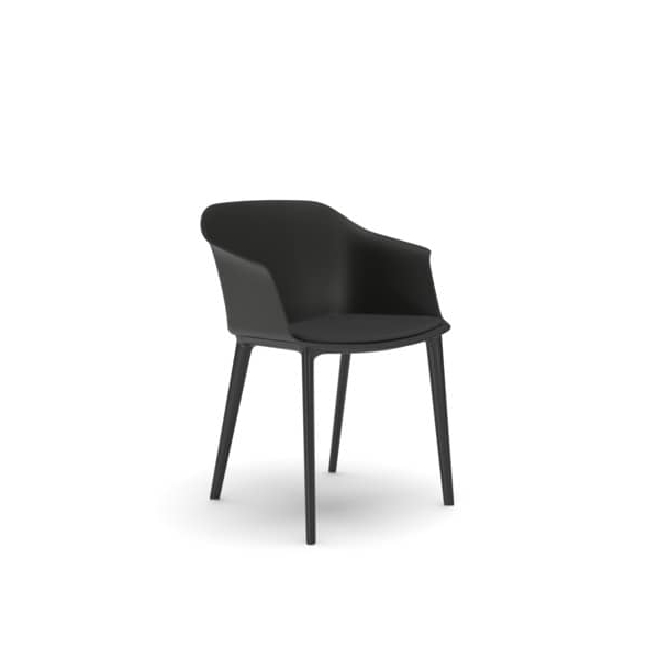 5901747592368 - Besucherstuhl Inta Frame schwarz schwarz mit Armlehnen 4-Fuß-Gestell 5901747592368 Nowy Styl 5901747592368 - Besucherstuhl Inta Frame schwarz schwarz mit Armlehnen 4-Fuß-Gestell 5901747592368 Nowy Styl