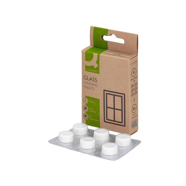 5705831165571 - KF16657 Glasreiniger Nachfüllpackung mit 6 Tabs 5705831165571 Q-CONNECT 6 Stück