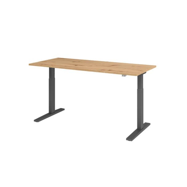 4032062188873 - Schreibtisch VXMKA19 R G elektrisch höhenverstellbar 180x80cm (BxT) rechteckig asteiche graphit 4032062188873 Hammerbacher 4032062188873 - Schreibtisch VXMKA19 R G elektrisch höhenverstellbar 180x80cm (BxT) rechteckig asteiche graphit 4032062188873 Hammerbacher