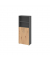 Regalschrank MONT.V4770/G/R/BM, nein, 5 OH, grafit/asteiche, 80x188x34,6cm (BxHxT)