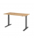 Schreibtisch, elektrisch höhenverstellbar, 70-120cm (H), 160x80cm (BxT), rechteckig, asteiche / graphit