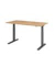 Schreibtisch, elektrisch höhenverstellbar, 70-120cm (H), 160x80cm (BxT), rechteckig, asteiche / graphit